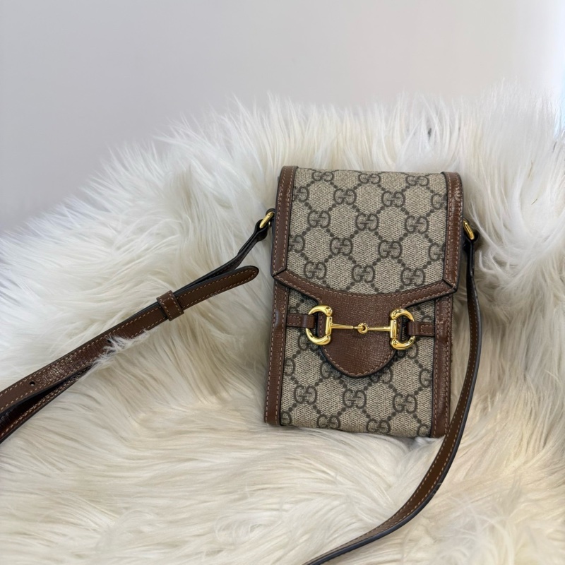Gucci 1955 Horsebit 馬銜扣手機包-0