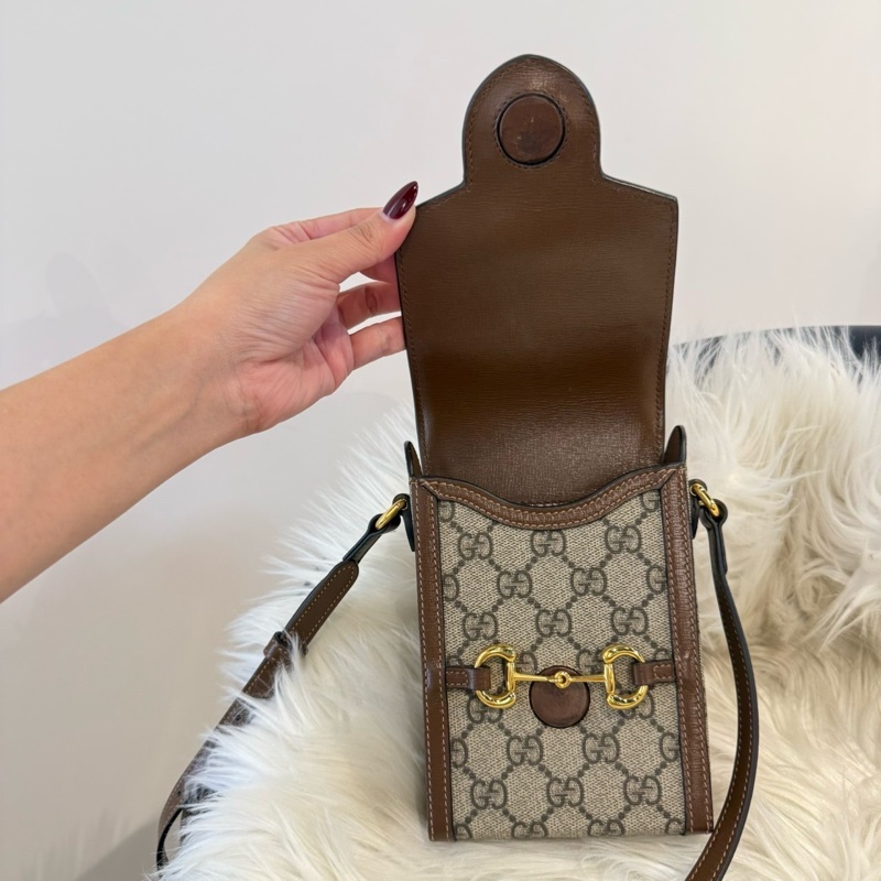 Gucci 1955 Horsebit 馬銜扣手機包-5