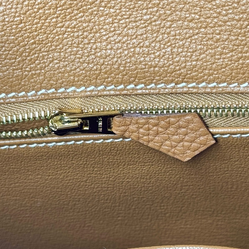 HERMÈS BIRKIN 25 37金棕色 金釦 TOGO皮-8