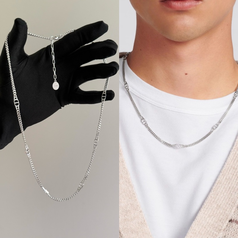 Dior 男裝 925 純銀 silver necklace 頸鍊 項鍊-4