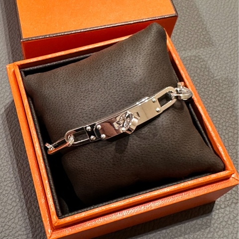 Hermes 925純銀Kelly Chaine Bracelet Size 16