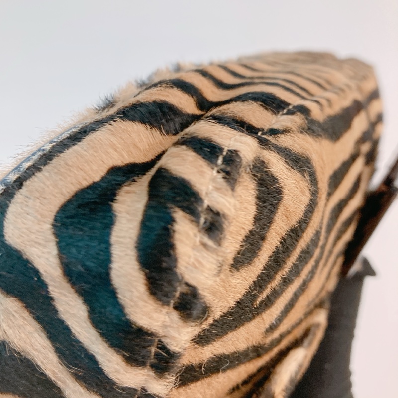 MS0225 FENDI 芬迪復古款斑馬花紋馬毛單肩包包ZEBRA BAGUETTE BAG HORSEHAIR-9