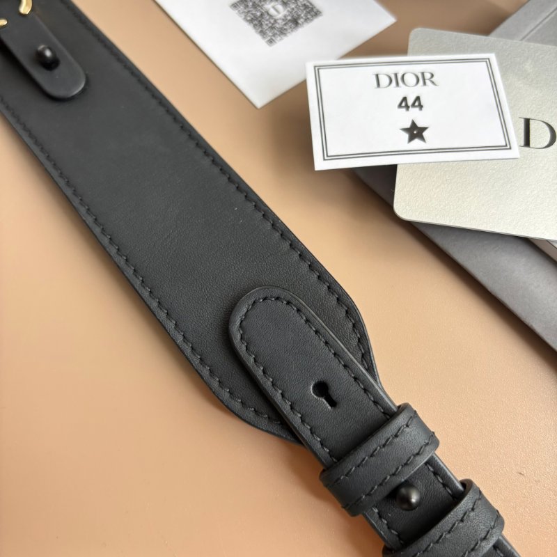 ::Christian Dior:: LADY DIOR 小型包 黑啞光牛皮藤格紋5x4黑釦手提斜背黛妃包-6