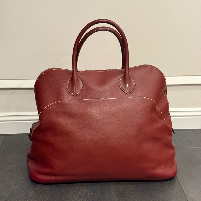 愛馬仕 Hermes bolide45 酒紅色-7