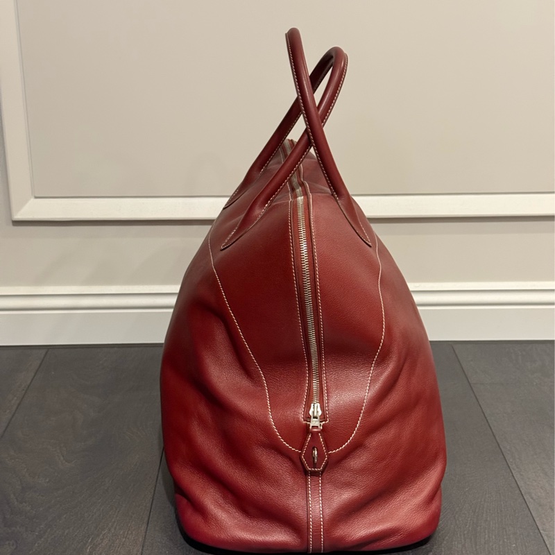 愛馬仕 Hermes bolide45 酒紅色-11