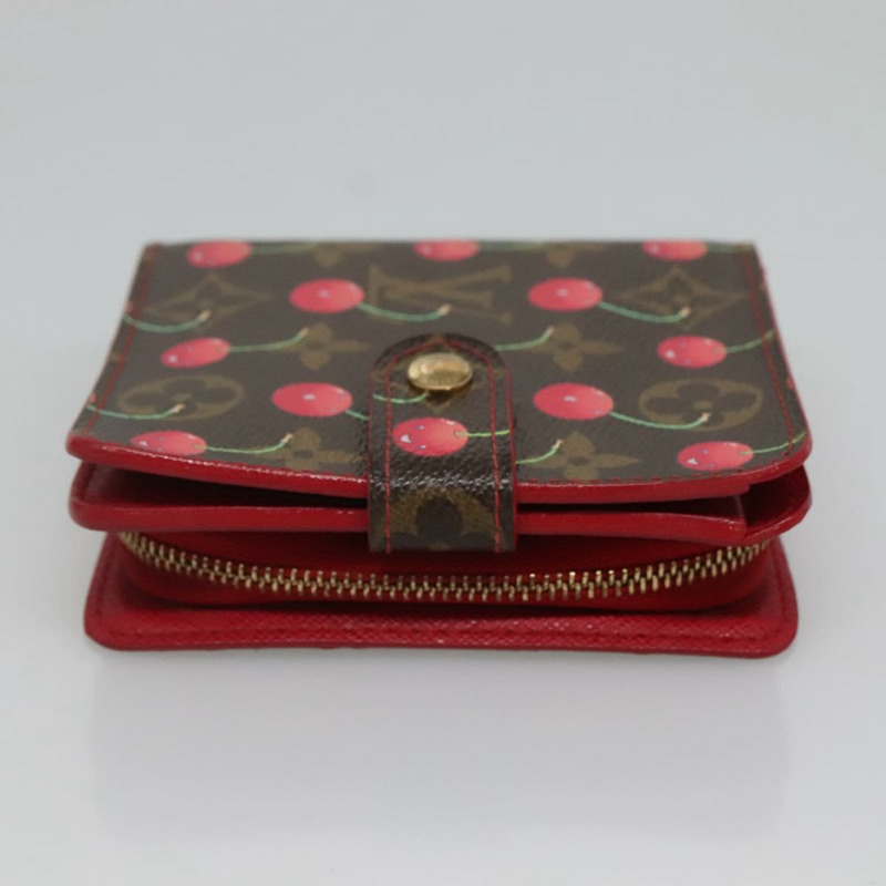 【日本直送】路易威登 Monogram Cherry 緊湊型拉鍊雙折皮夾 M95005 LV 授權 116235AM-2