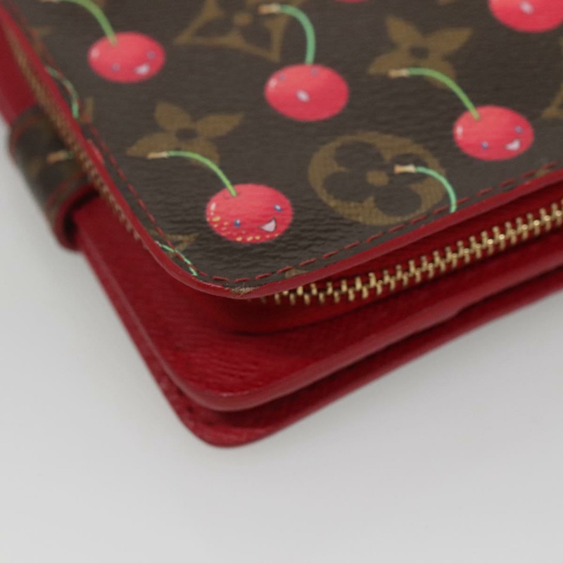 【日本直送】路易威登 Monogram Cherry 緊湊型拉鍊雙折皮夾 M95005 LV 授權 116235AM-15