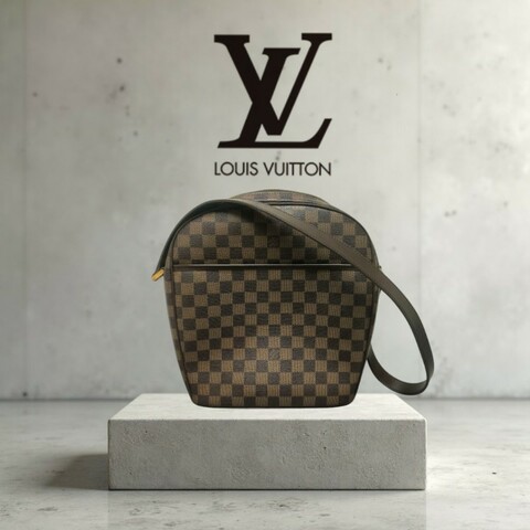 【8成新】㊣✨Louis Vuitton✨路易威登 LV 棋盤格 單肩 肩背包 腋下包/二手精品/二手包/保證正品🌳二手樹屋🌳