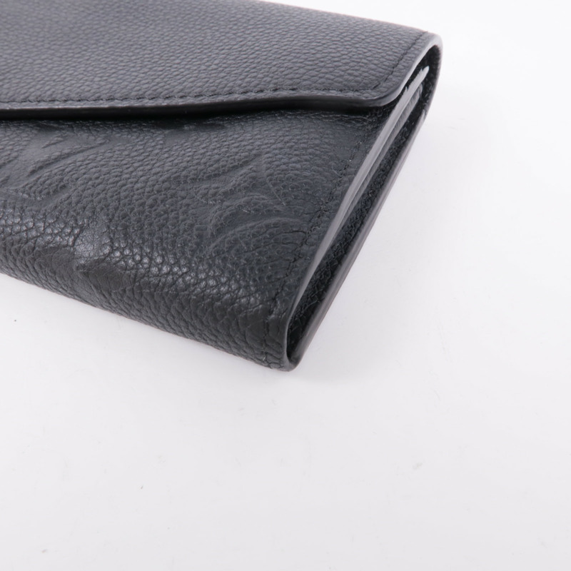 LOUIS VUITTON Monogram Empreinte Sarah Long Wallet金扣長錢包-6