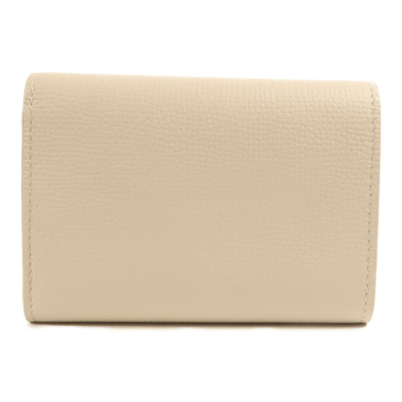 LOEWE 牛皮皮革Anagram small vertical wallet銀扣錢包灰色-1