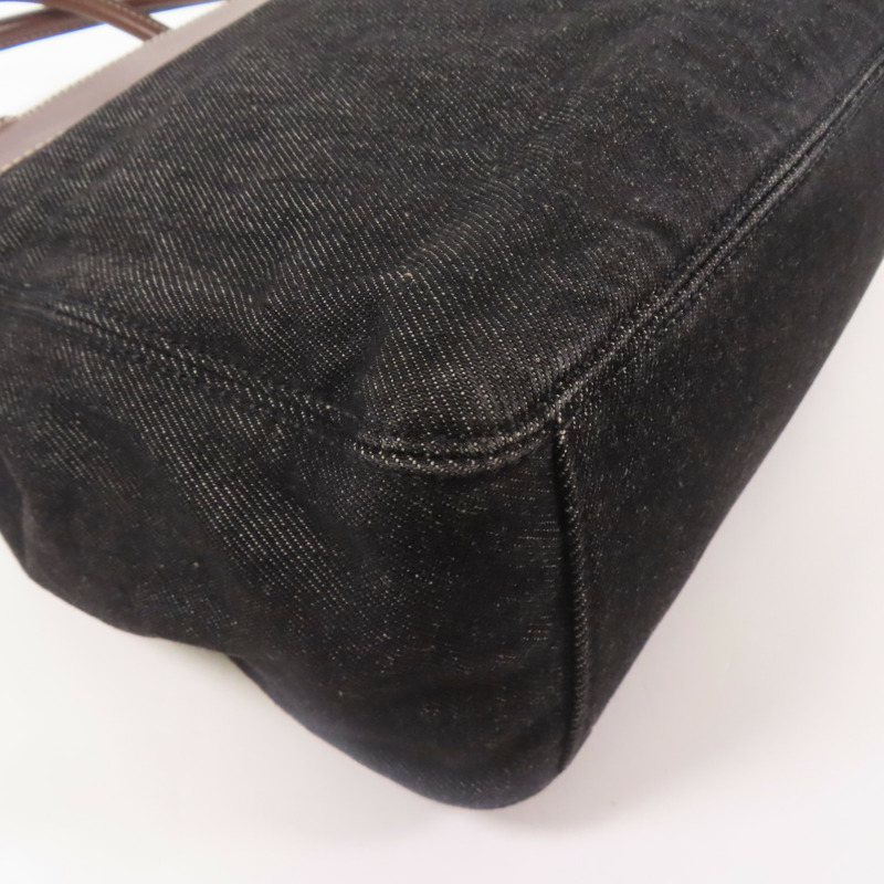 CHANEL 牛仔布/牛皮皮革Hand Bag手挽袋-11