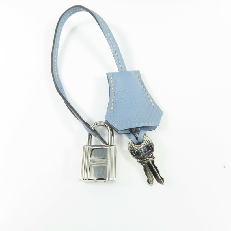 HERMES Togo皮革Birkin 30銀扣手挽袋Bleu Lin-9