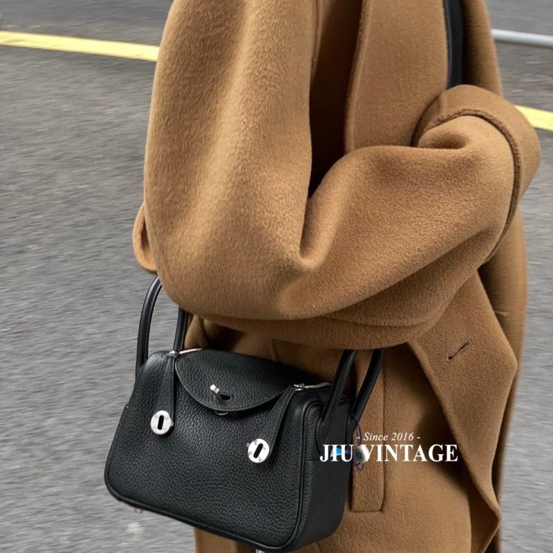 HERMES Mini lindy - 黑銀 B-13