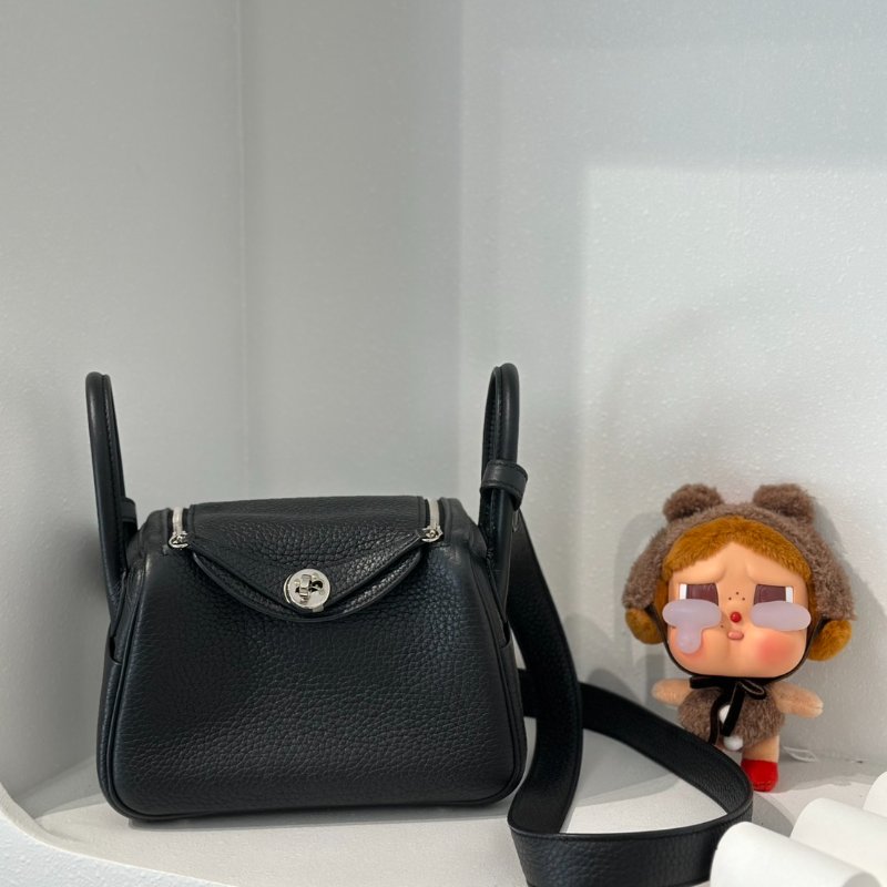 HERMES Mini lindy - 黑銀 B-2