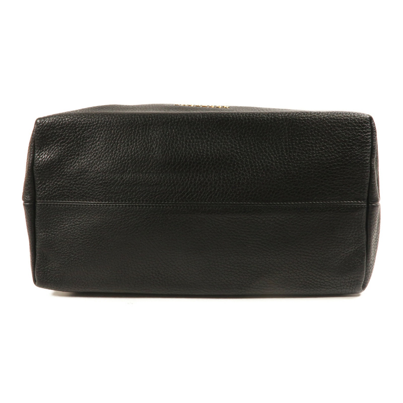 BURBERRY 牛皮皮革Hand Bag金扣手挽袋黑色-3