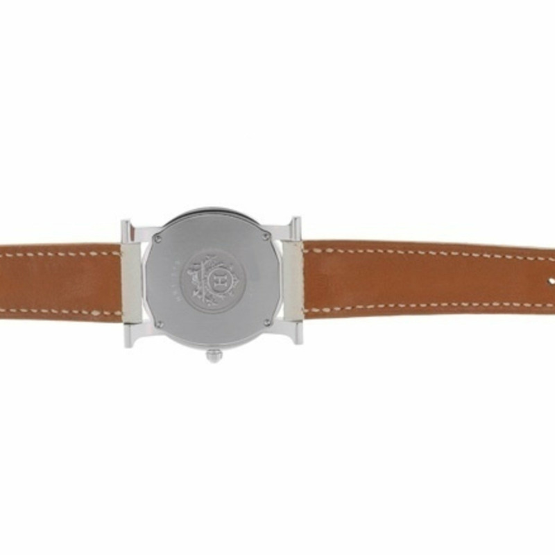 愛馬仕 HERMES H 手錶 Ronde 12P 鑽石 HR1.510 殼牌 白色 石英 A-157710-7