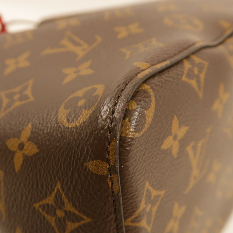LOUIS VUITTON Monogram Neo Noe Bucket Bag金扣肩背袋Coquelicot-4