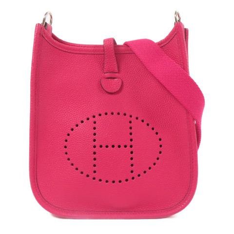 HERMES Clemence皮革Evelyne TPM銀扣肩背袋