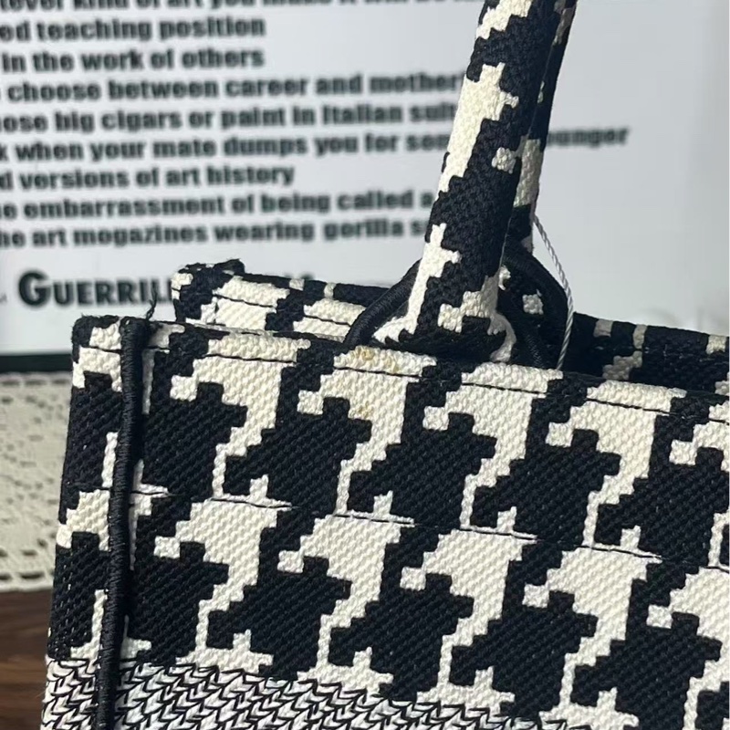 Dior tote 千鳥格紋托特手提包-14