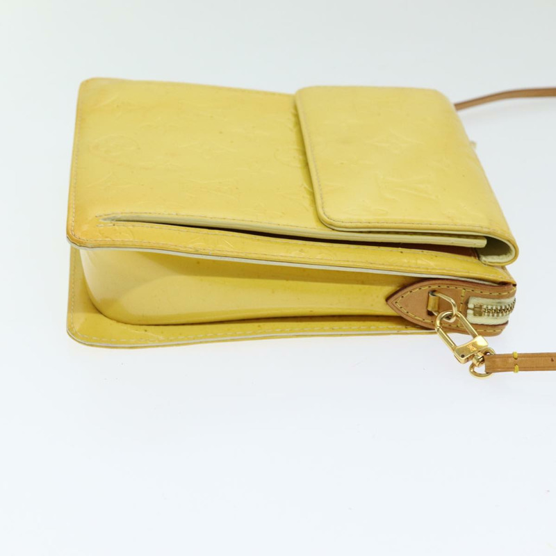 【日本直送】路易威登 Monogram Vernis Motto 手拿包 青檸黃 M91059 LV 授權 85955-3