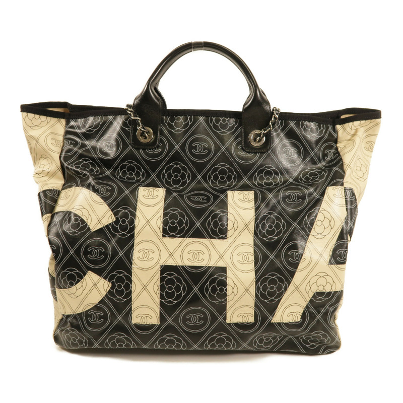 CHANEL 塗層帆布2 way Shoulder手挽肩背兩用袋-1