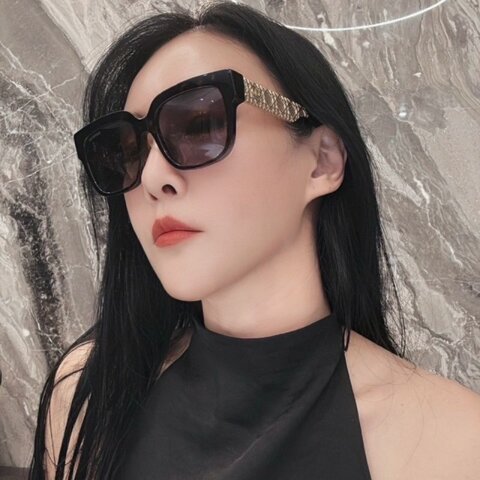 DIOR  ESILLE金邊墨鏡/黑