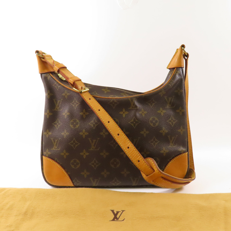 LOUIS VUITTON Monogram Boulogne肩背袋棕色-23