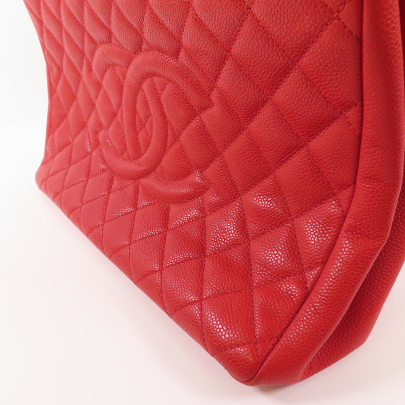 CHANEL 牛皮皮革GST Grand Shopping Tote Bag銀扣肩背袋-18