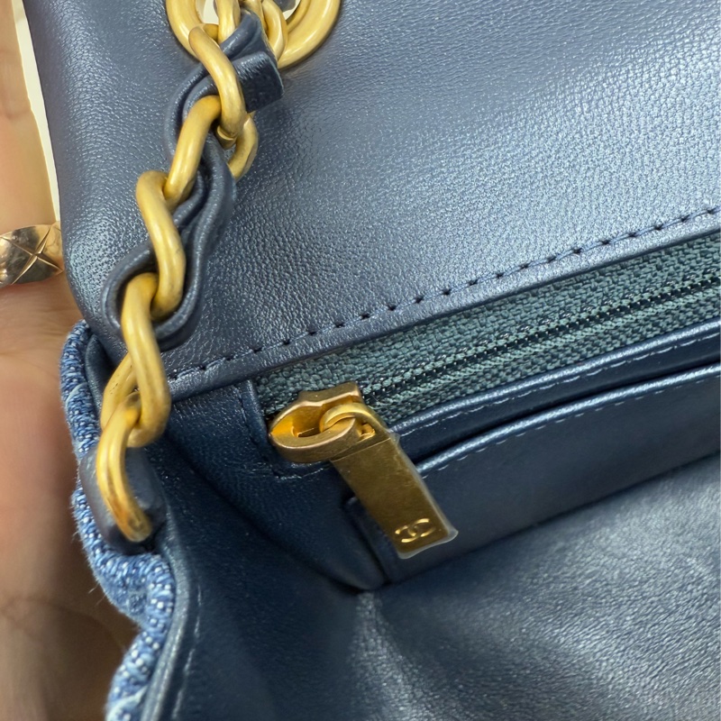 全新未使用Chanel CF MINI 牛仔漸變色-10