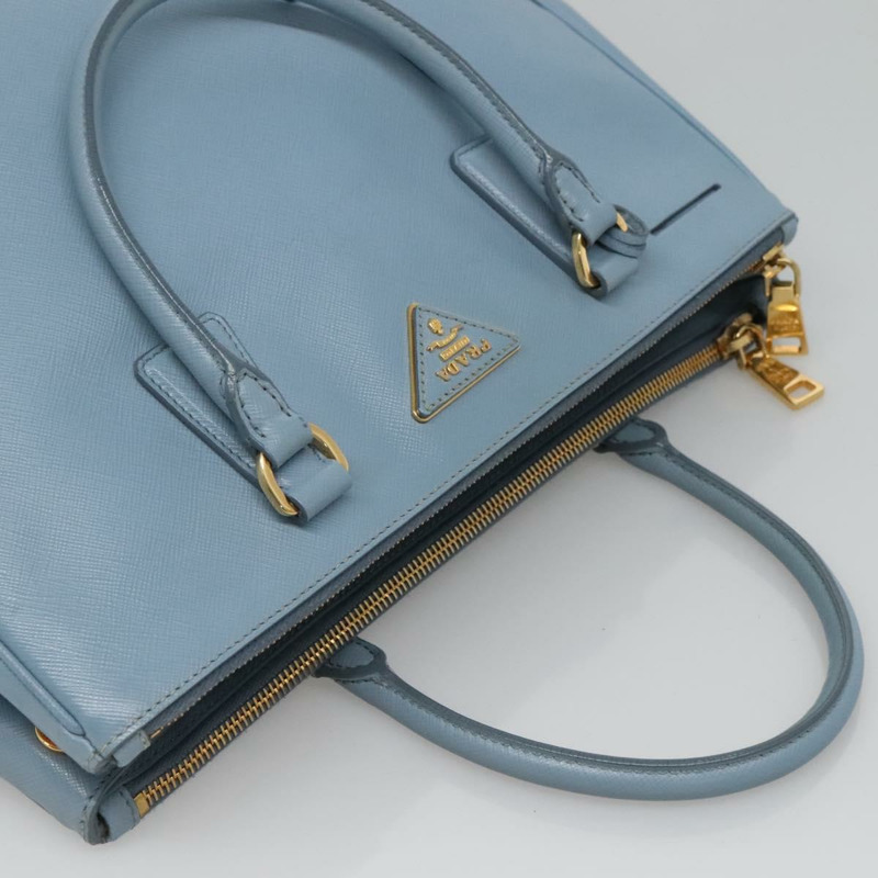 【日本直送】PRADA Saffiano 皮革手提包 2 種款式 藍色 金色 正品 116624-5
