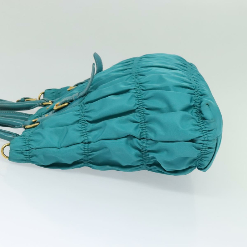 【日本直送】PRADA 手提包 尼龍皮革 2 款 綠松石藍金色 正品 116888-2
