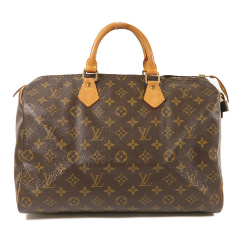 LOUIS VUITTON Monogram Speedy 35金扣手挽袋