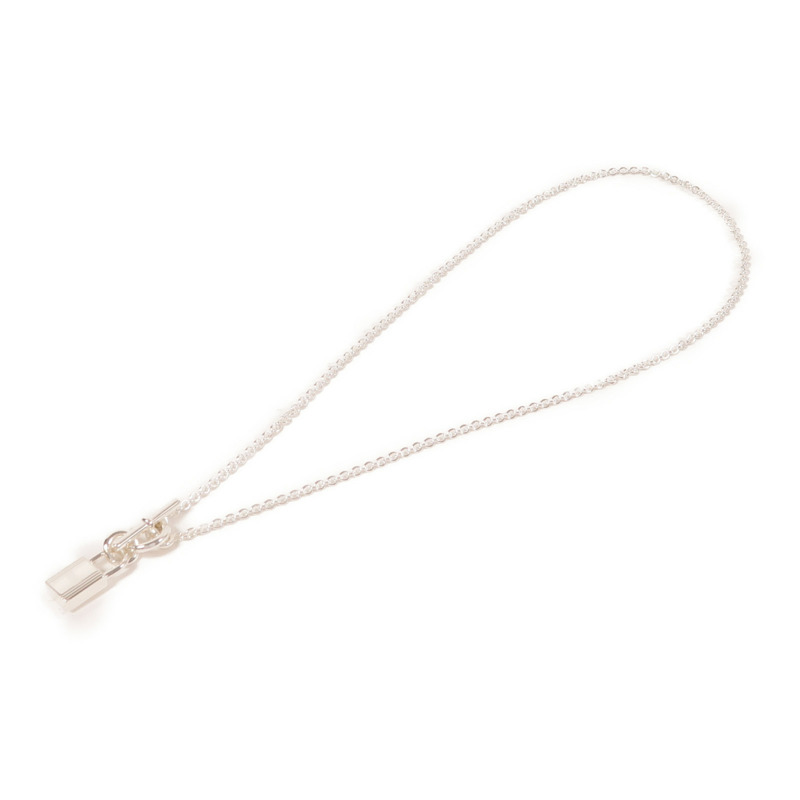HERMES 925純銀Kelly Cadenas Pendant項鍊-6