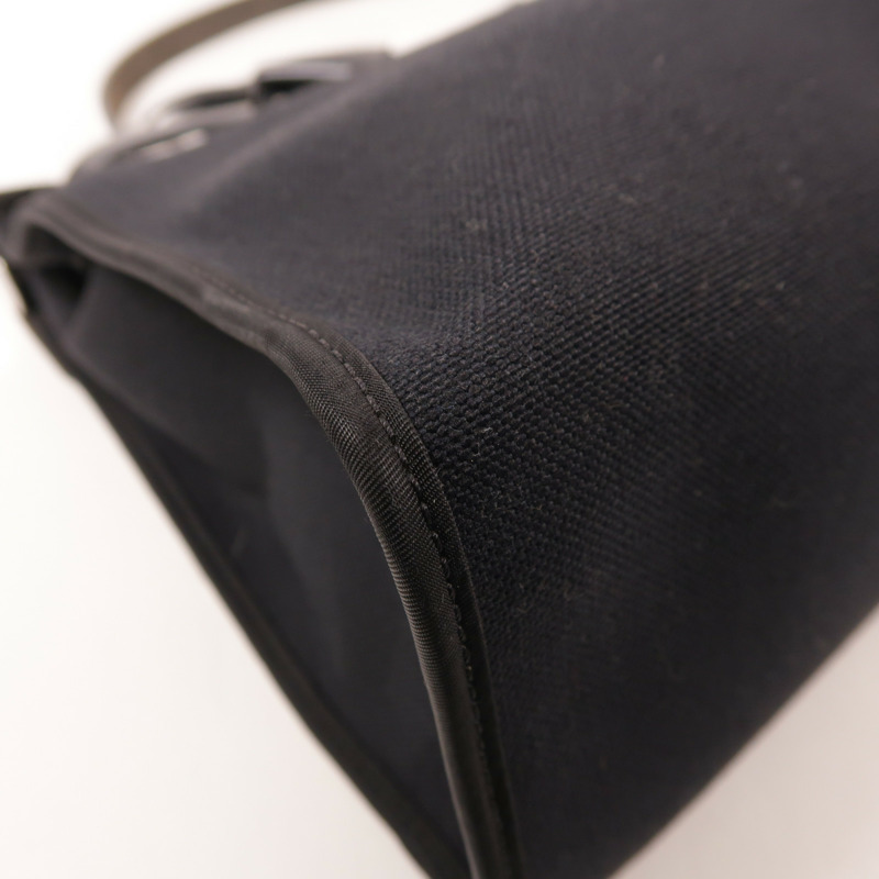 HERMES 帆布Herbag PM銀扣手挽肩背兩用袋-7