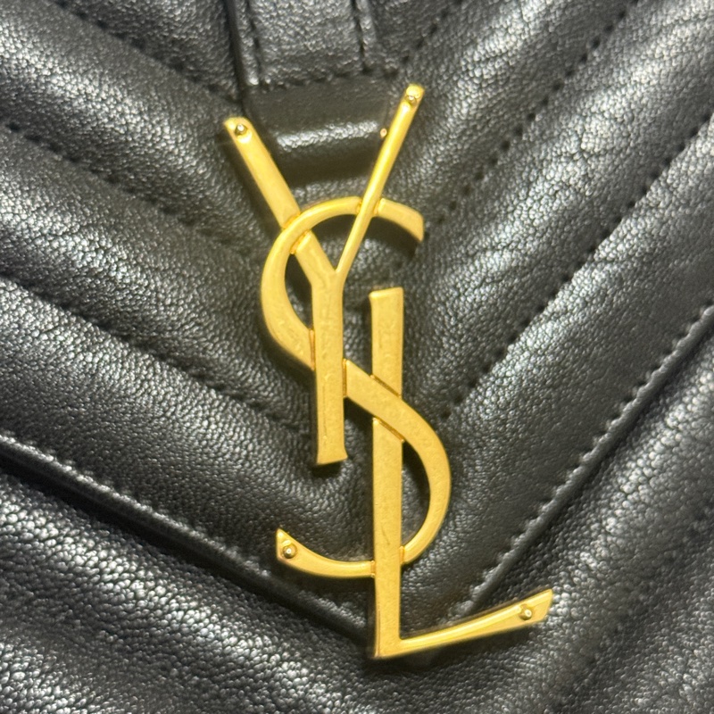 SAINT LAURENT ysl學院包 黑金配-2