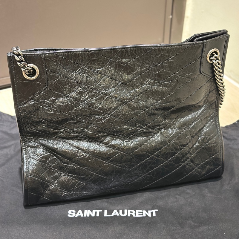 YSL NIKI Shopping Bag 復古皮革購物袋-1