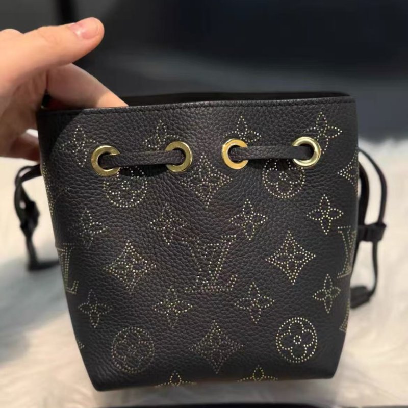 Lv  新款黑金logo 月光女神系列小水桶 pico bella 配件盒子塵袋購證-2