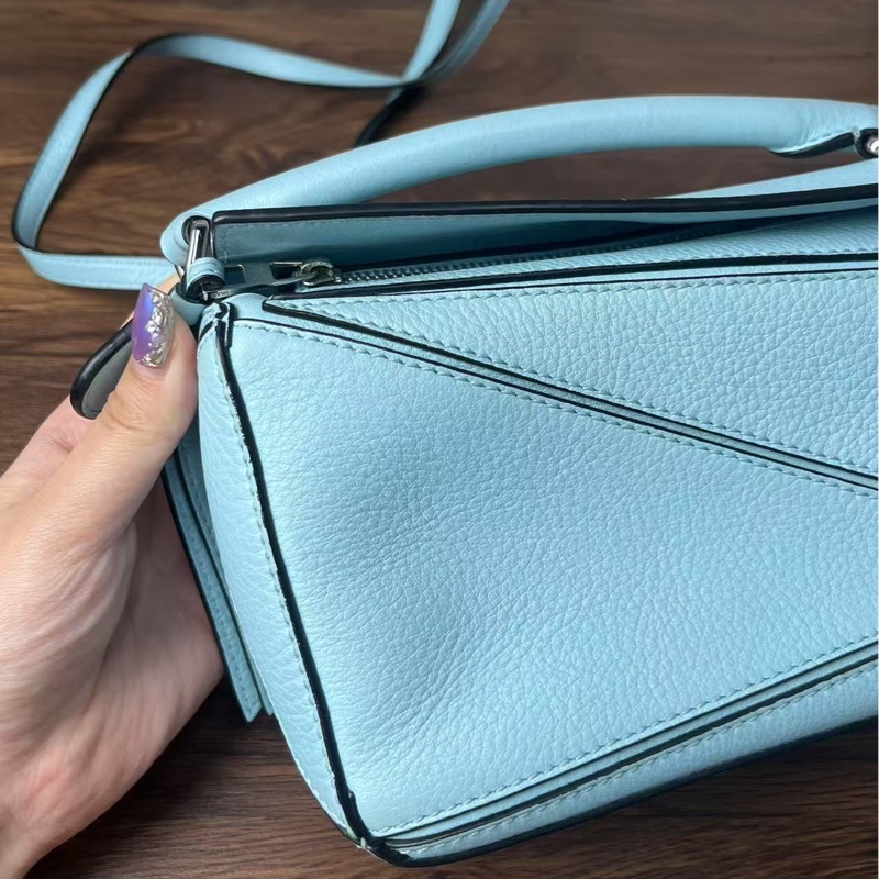 《完美·二手精品》羅意威Loewe puzzle mini 水藍色-10