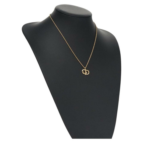 Christian Dior 項鍊 金屬 金 正品 bs22751