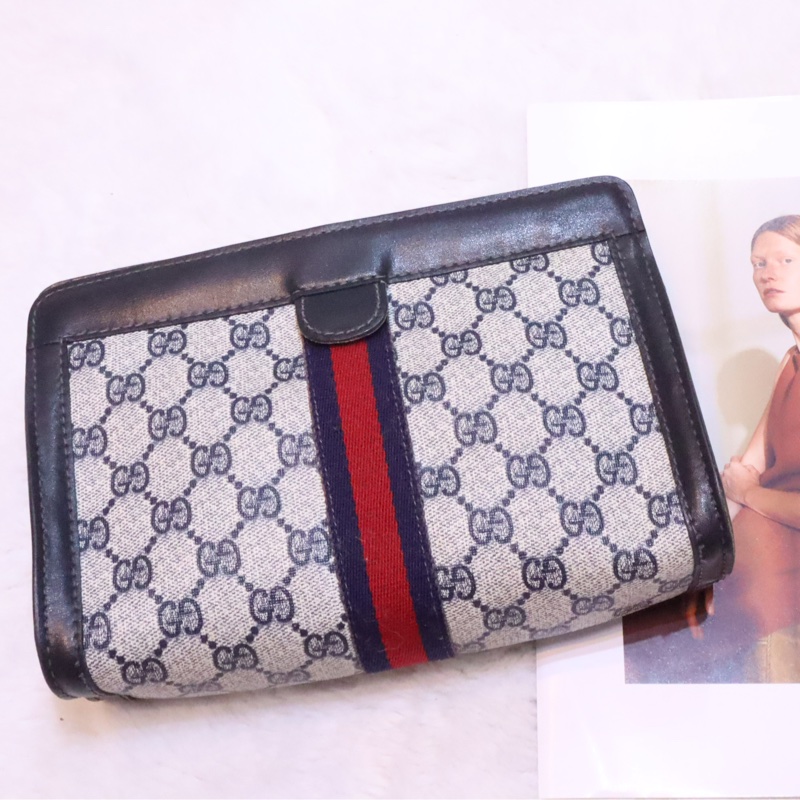 Gucci藍色老花pouch💙-0