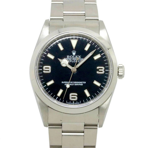 勞力士 ROLEX Explorer I 14270 P 編號 男士手錶 黑色 自動上鍊