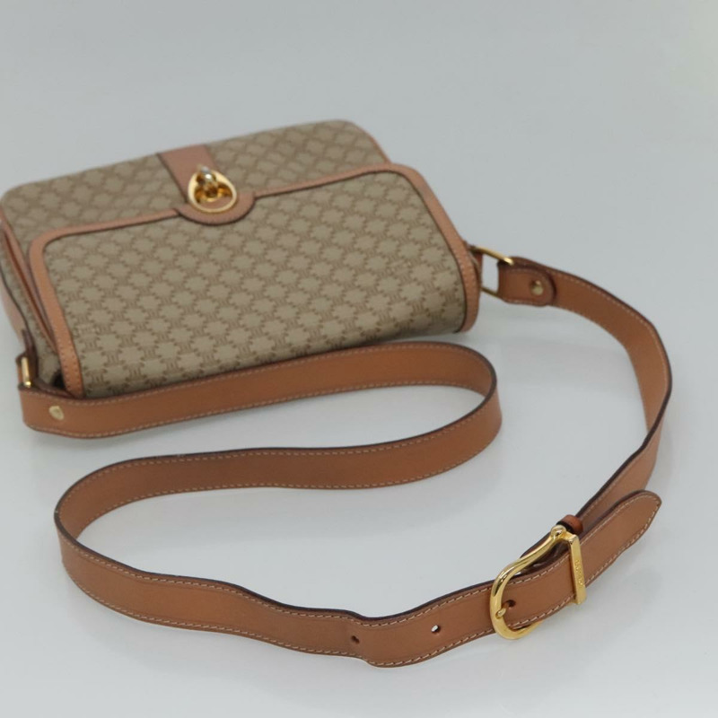 【日本直送】CELINE Macadam 帆布肩背包 PVC 米金色正品 ki5580-6