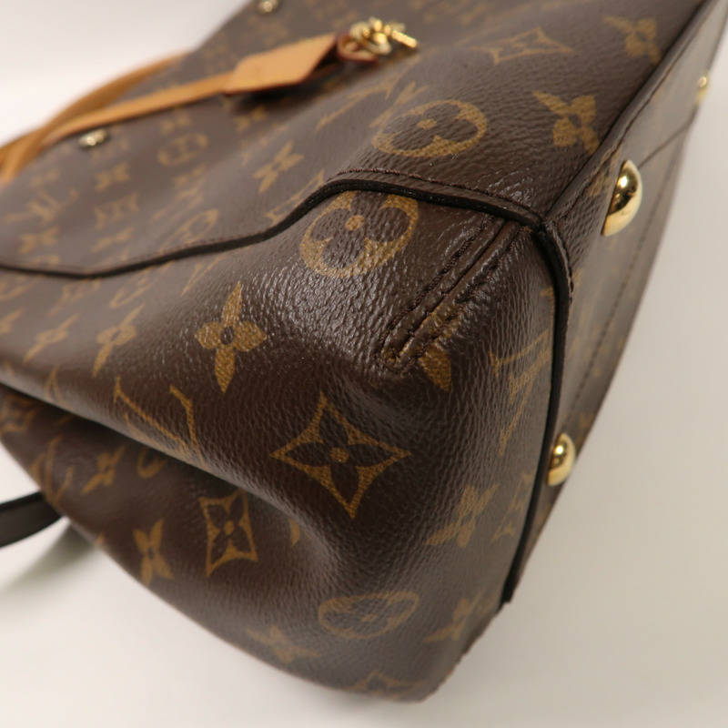 LOUIS VUITTON Monogram Montaigne MM金扣手挽肩背兩用袋-13