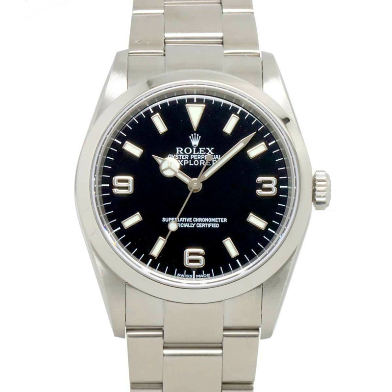 勞力士 ROLEX Explorer 1 114270 K系列 男士手錶 黑色 自動上鍊-0