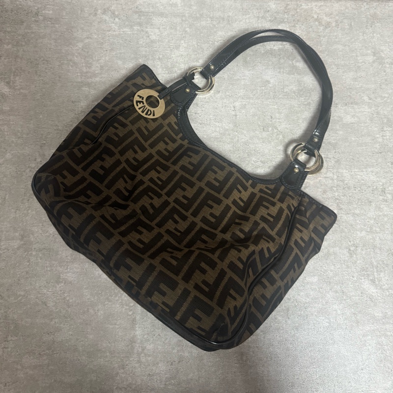 正品 Fendi vintage tote經典老花托特包-0