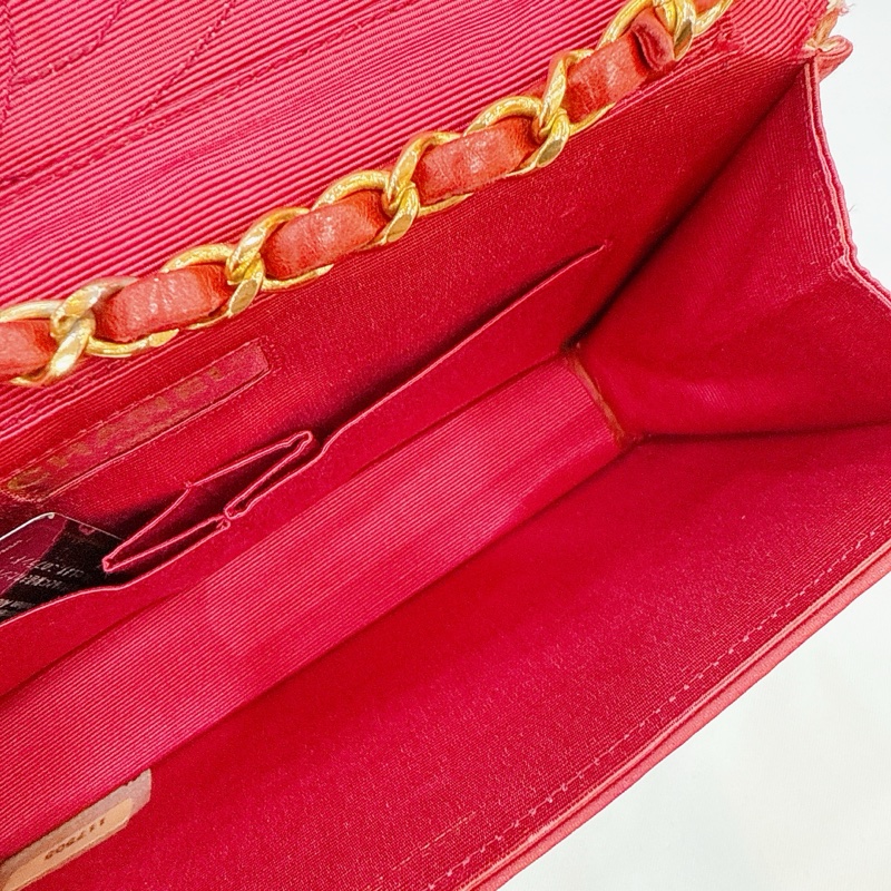 莉亞精品♡Vintage 緞面口蓋包 二手-19