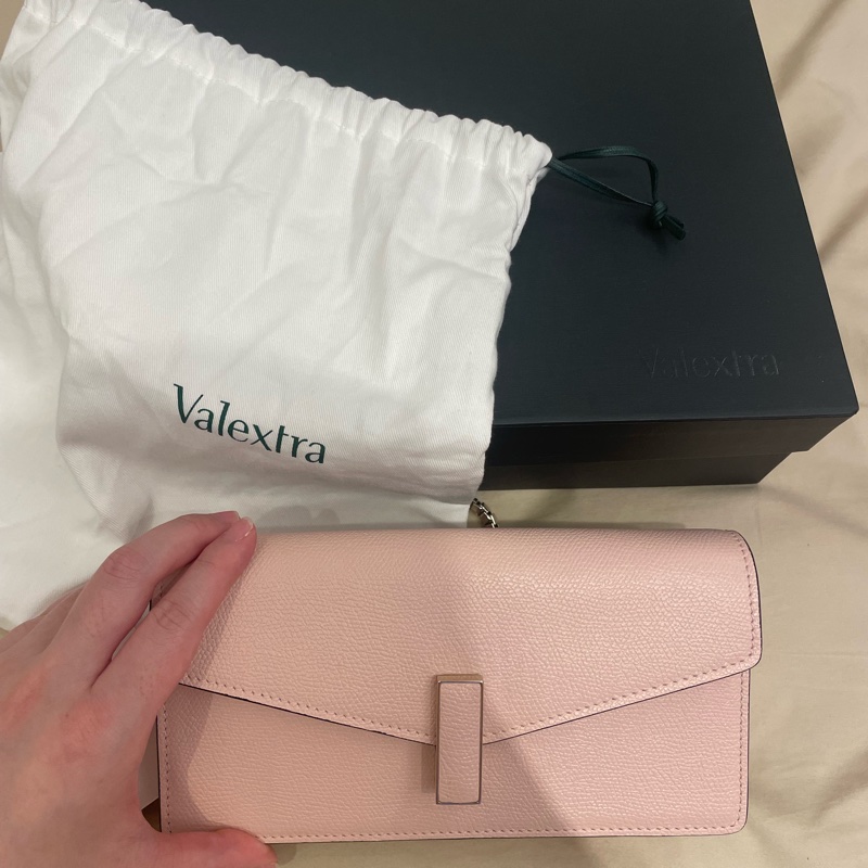 valextra粉色腋下肩背包-6