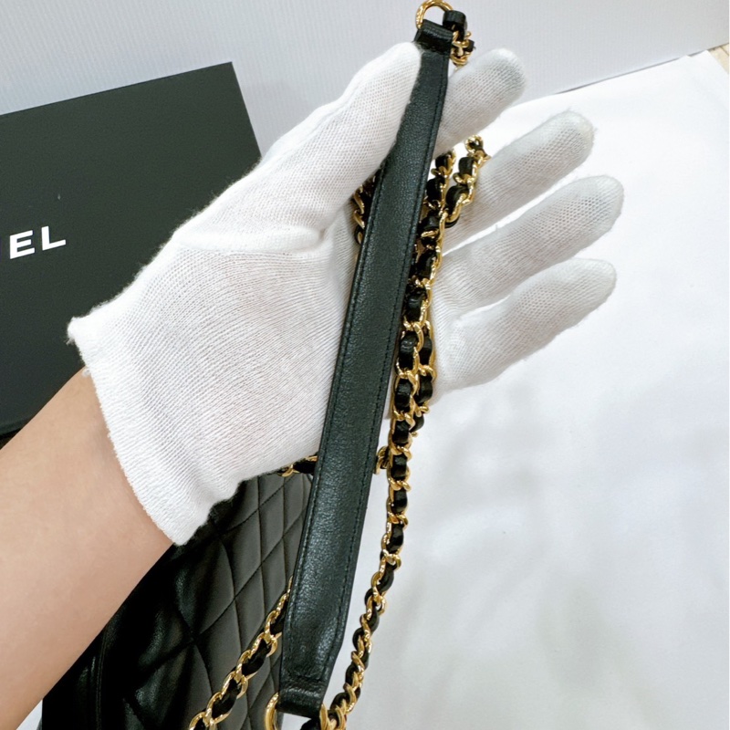 莉亞精品♡Chanel AS2796 金磚手提斜背包 九新-20