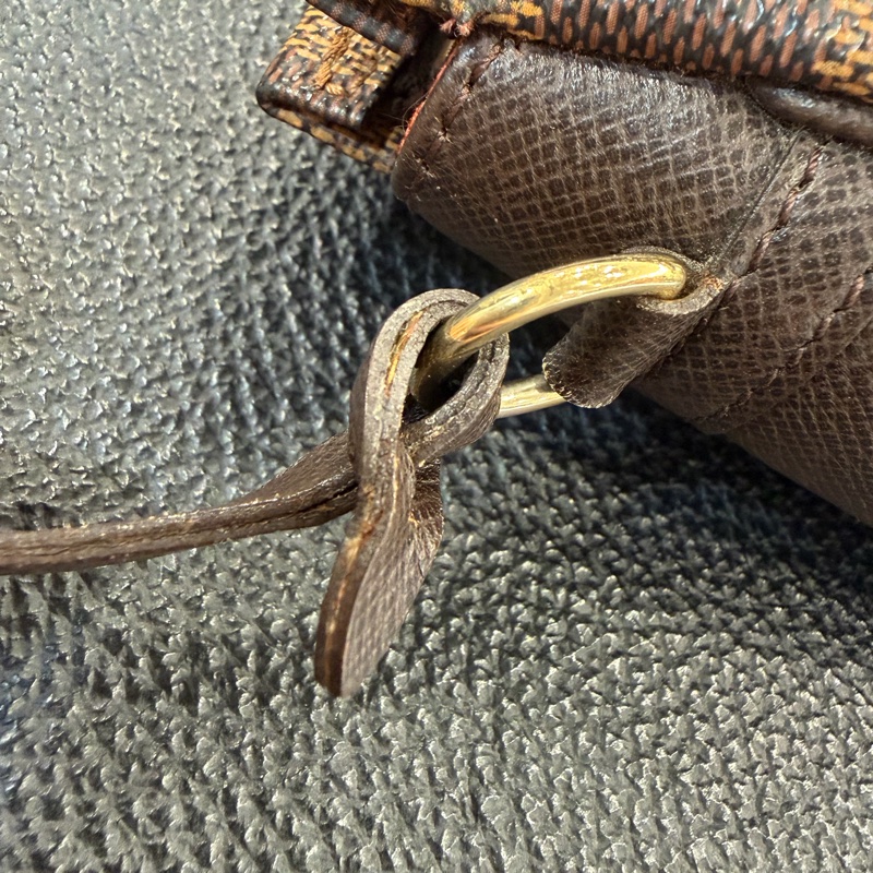 LV N51982 咖格棋盤格紋 拉鍊包晚宴包隨身包化妝包手提包夜店包-19