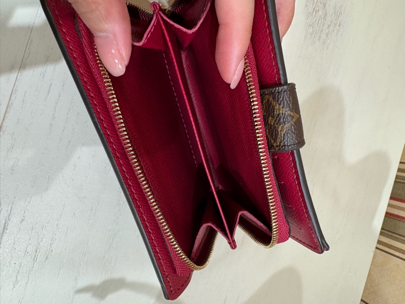 LV 女款 拼皮 錢包-3
